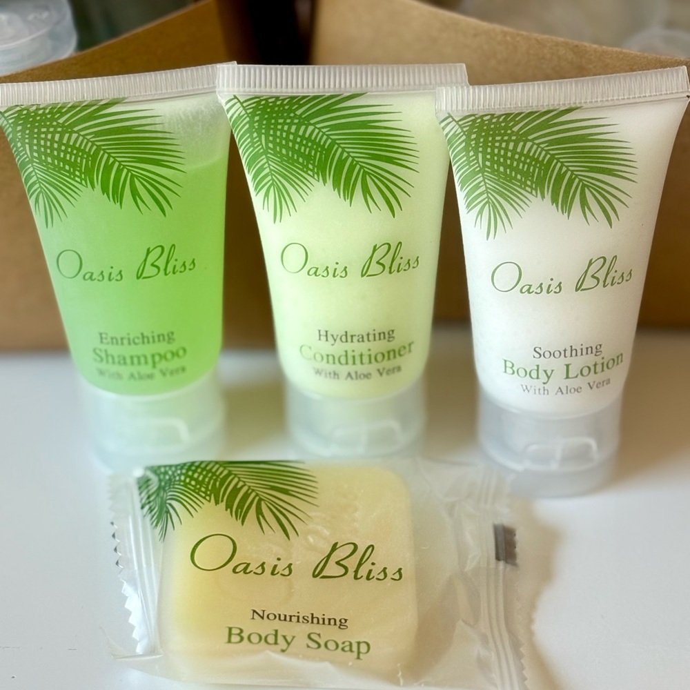 Tropical Green and White Body Wash Collection